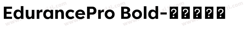 EdurancePro Bold字体转换